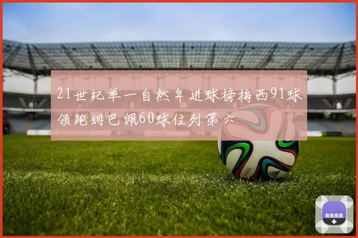 21世纪单一自然年进球榜梅西91球领跑姆巴佩60球位列第六